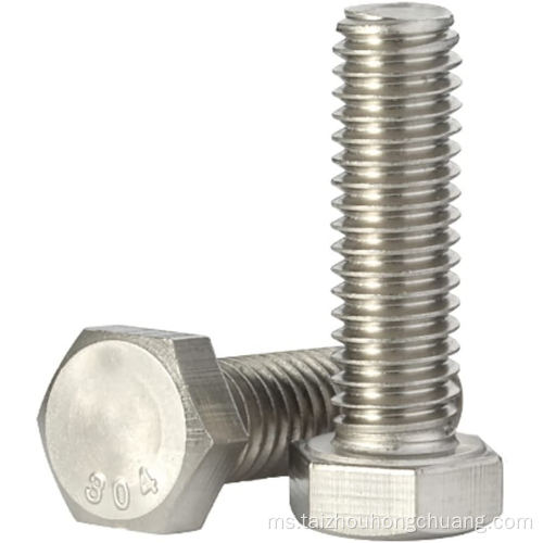 DIN931 BOLT HEX HEX STAINLESS STAINLESS